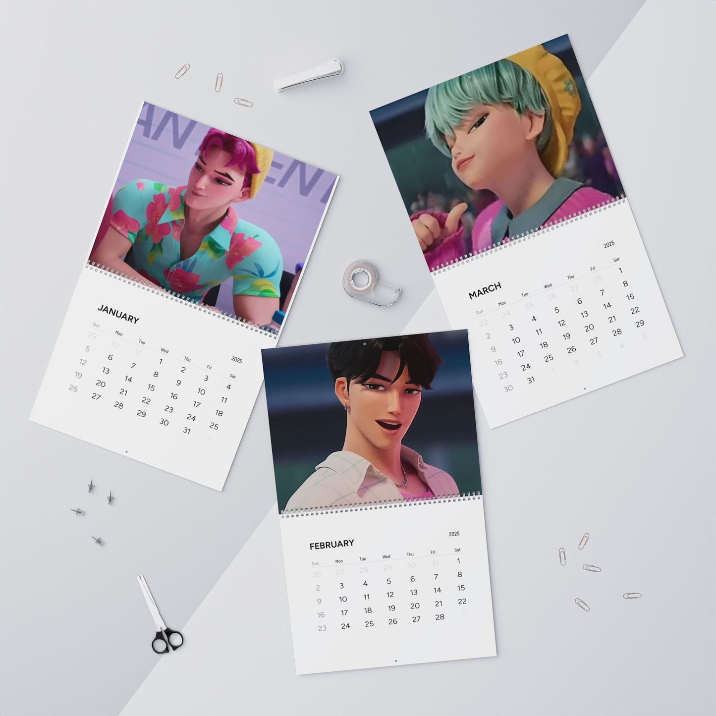 Kpop Demon Hunters Wall Calendar