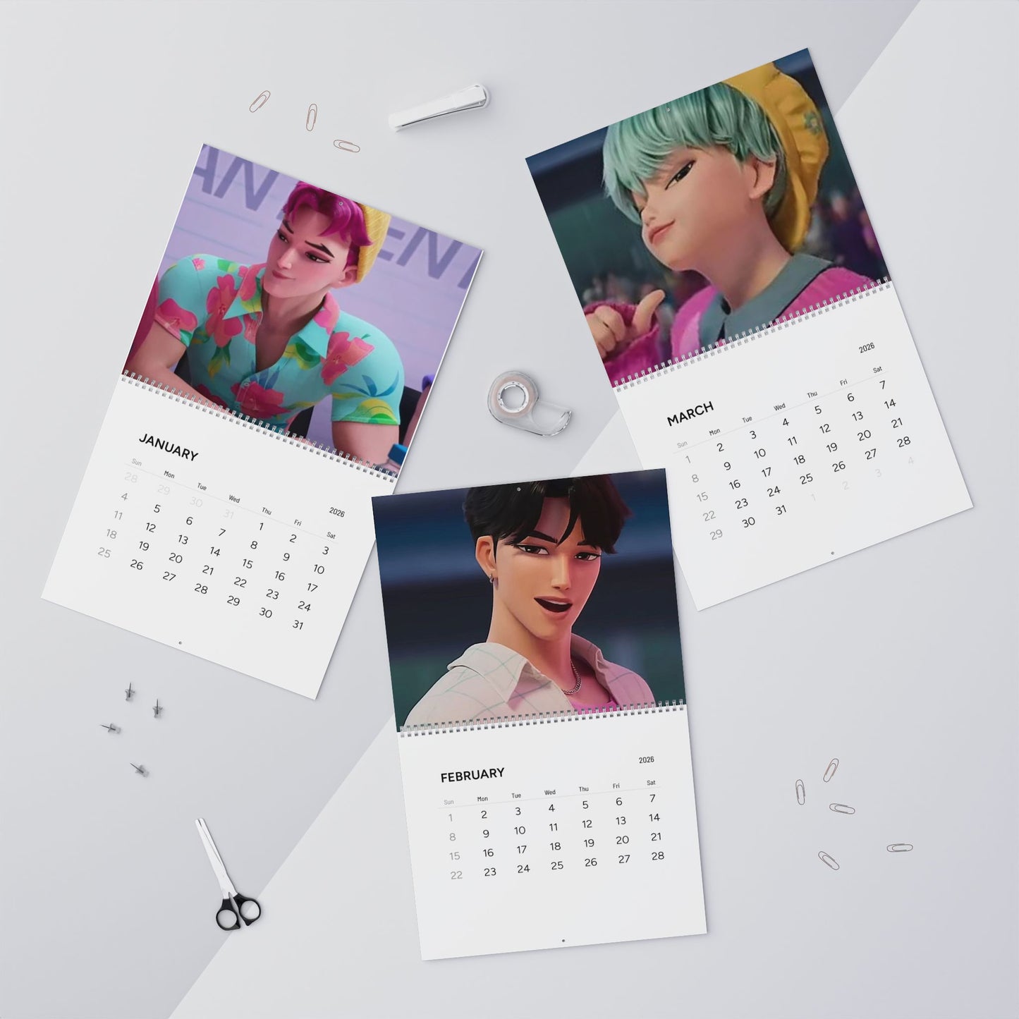 Kpop Demon Hunters Wall Calendar