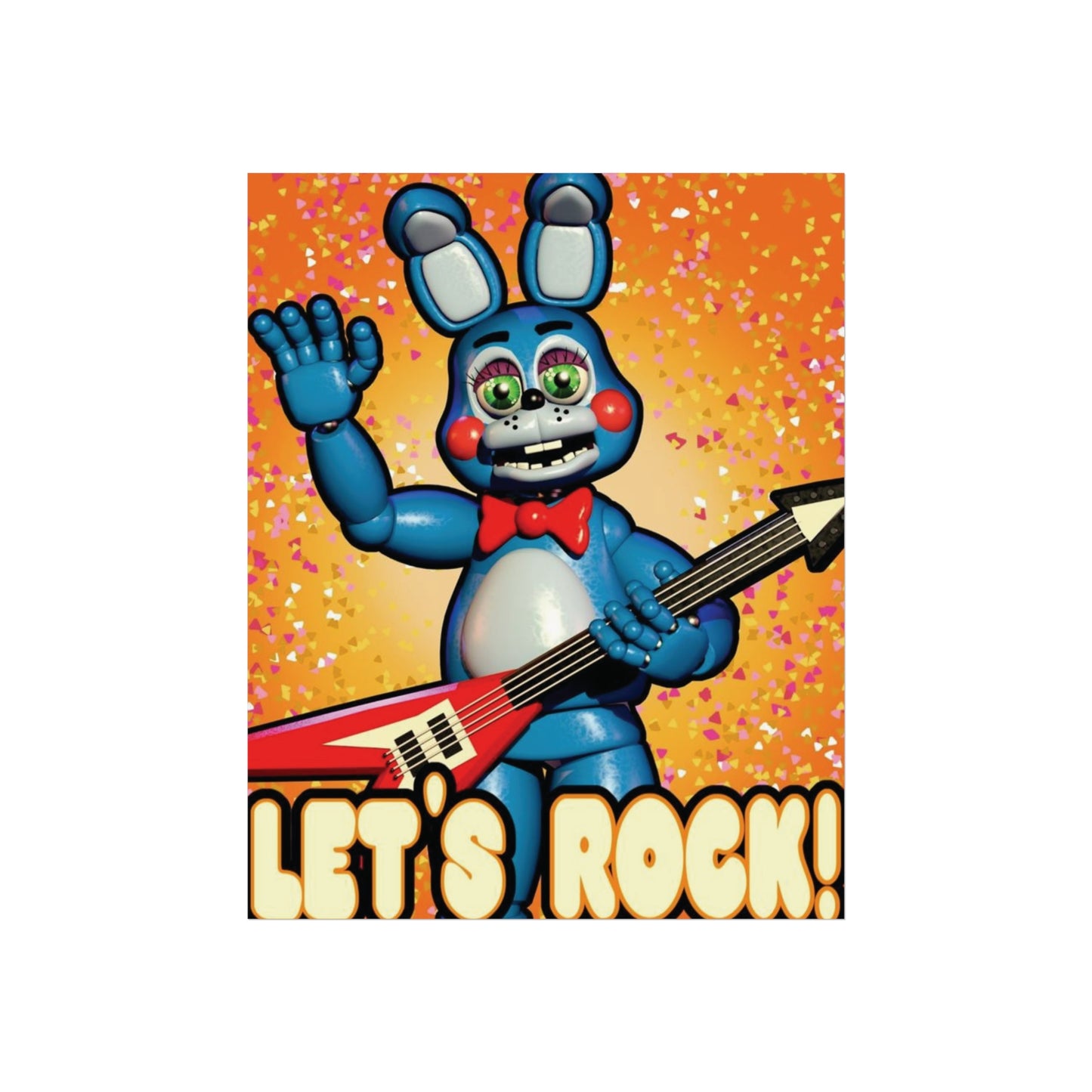 toy bonnie Let's Rock Fine Art Poster