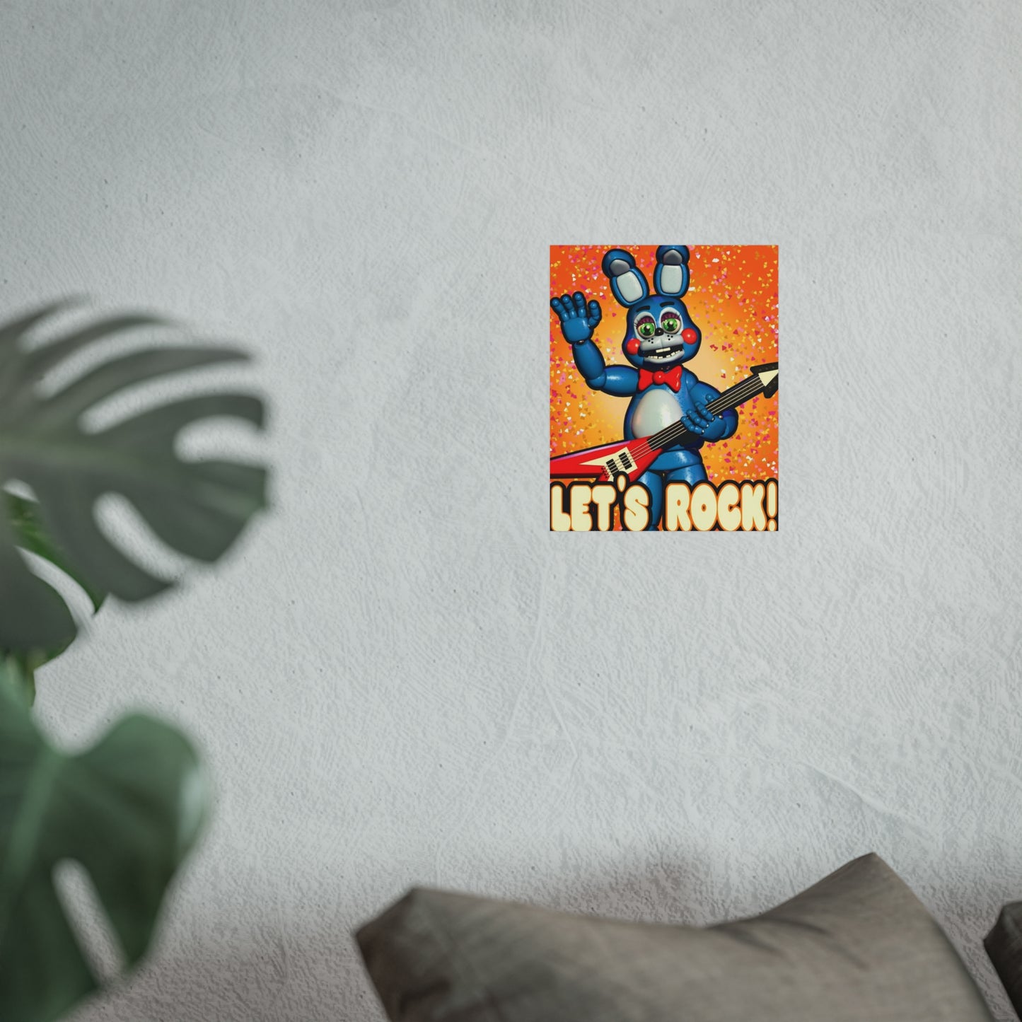 toy bonnie Let's Rock Fine Art Poster