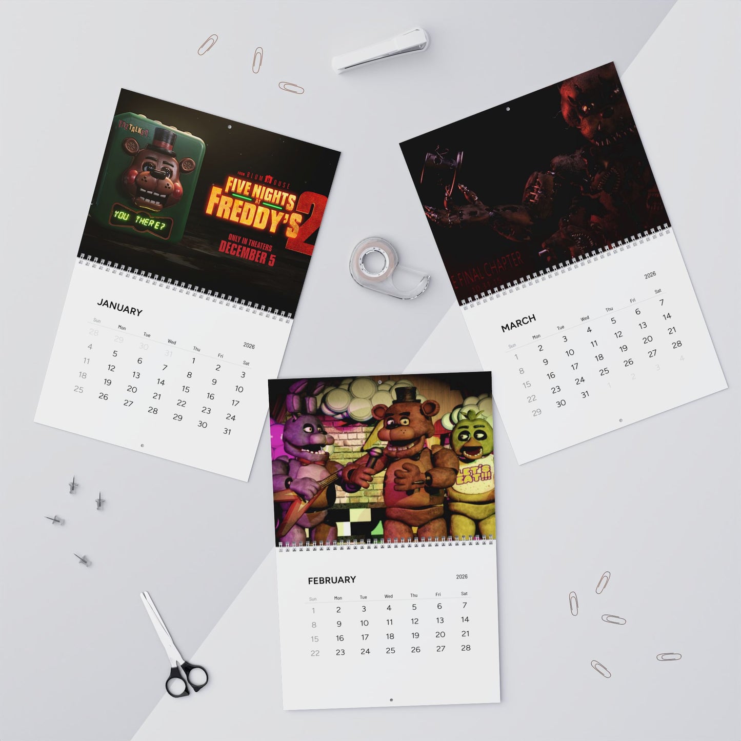FNAF Wall Calendars (2025)