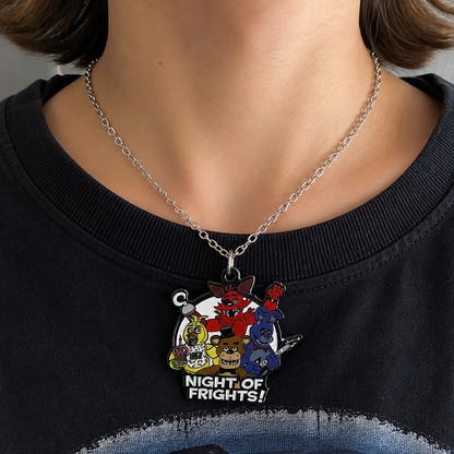 Five Nights at Freddy’s Foxy stainless steel Necklace – FNAF Character Pendant Jewellery
