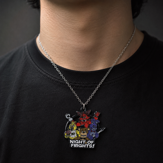 Five Nights at Freddy’s Foxy stainless steel Necklace – FNAF Character Pendant Jewellery