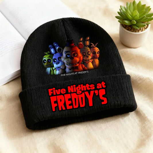 Fnafs Knitted Hat Winter Thermal Beanie Adult Anime Five Nights Freddys Children Cap Cool Fashion Keeping Warm Headgear Gifts