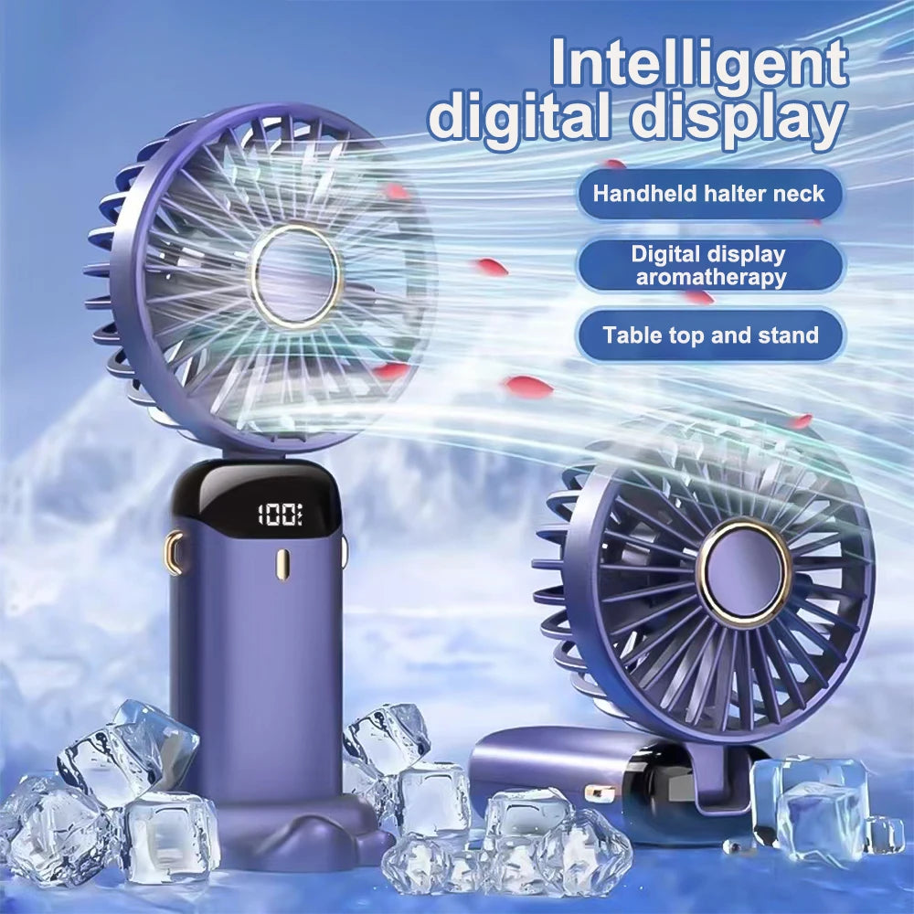 3-in-1 Portable Cooling Fan + Phone Holder