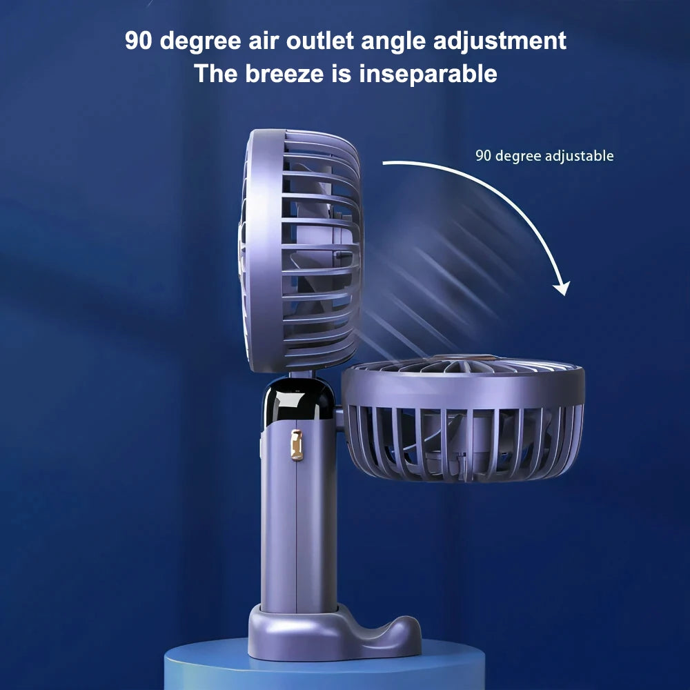 3-in-1 Portable Cooling Fan + Phone Holder