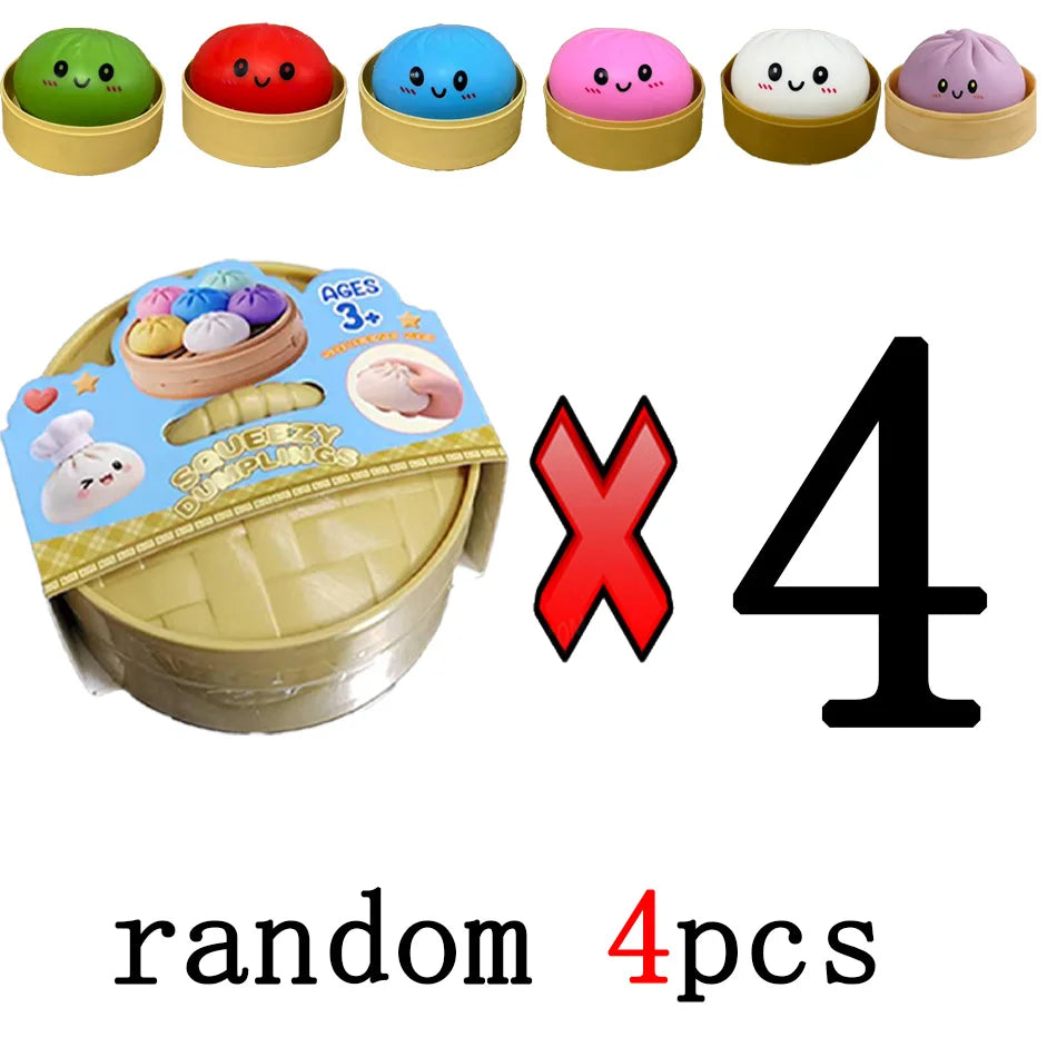 Cute Dumpling Squishy Toy – Slow Rising Stress Reliever