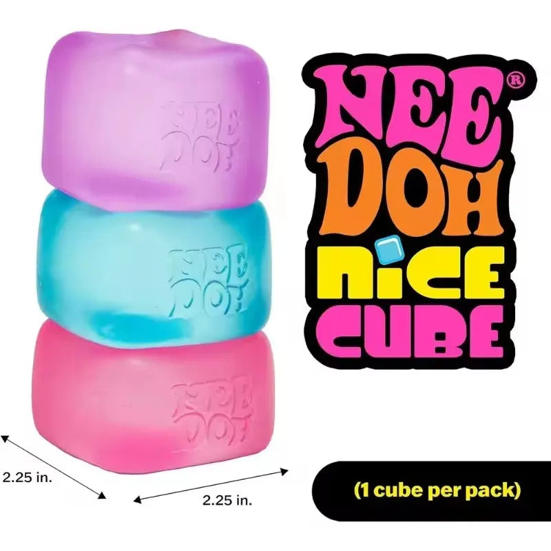 NeeDoh Nice Cube Stress Ball – Sensory Fidget Toy