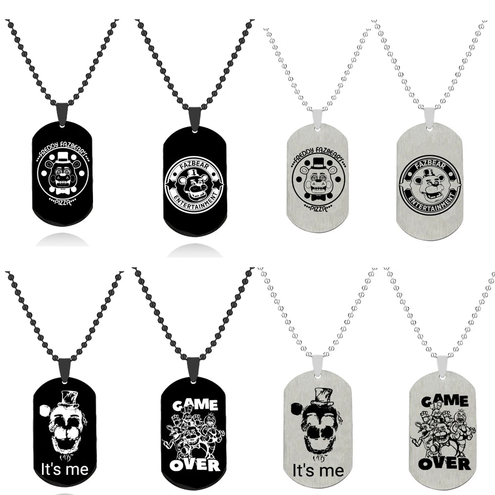 Five Nights at Freddy’s Freddy, Foxy & Bonnie Stainless Steel Necklace