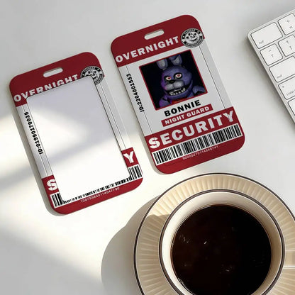 FNAF ID travel Card Holder With Lanyard