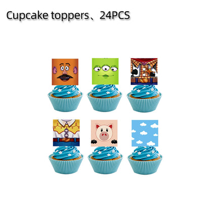 Toy Story Kids Birthday Party Supplies Set – Cups, Plates, Balloons & Decorations 🎉