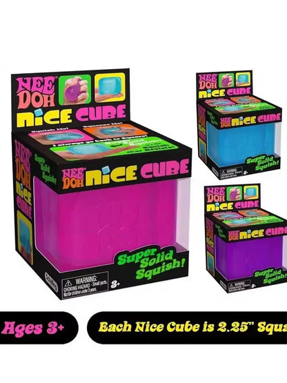 NeeDoh Nice Cube Stress Ball – Sensory Fidget Toy