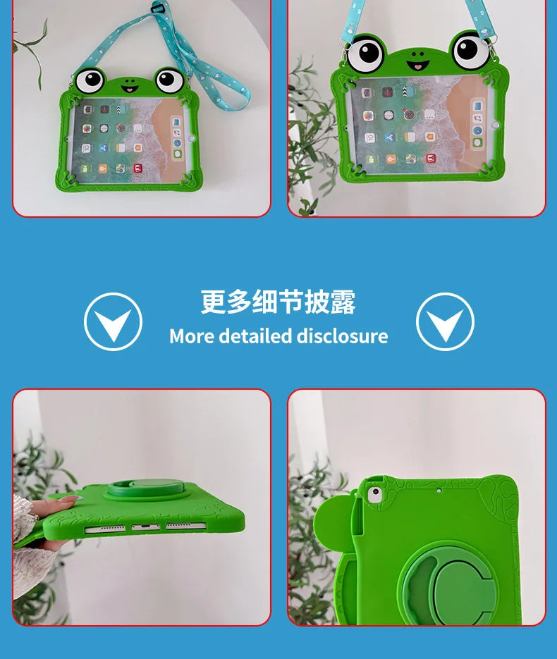 Toy Story 5 Lilypad iPad Case – Soft Silicone Shockproof Cover