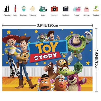 Toy Story Kids Birthday Party Supplies Set – Cups, Plates, Balloons & Decorations 🎉