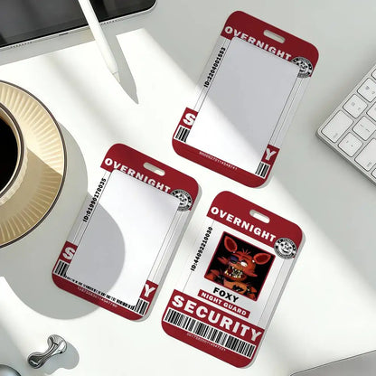 FNAF ID travel Card Holder With Lanyard
