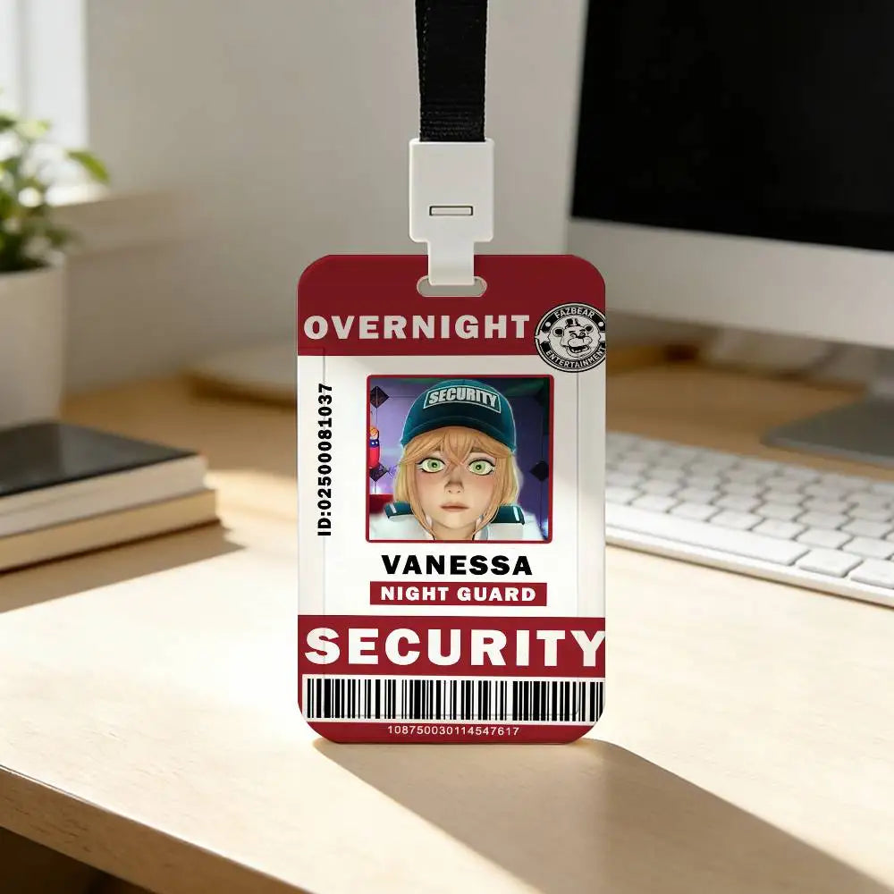 FNAF ID travel Card Holder With Lanyard