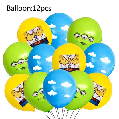 Toy Story Kids Birthday Party Supplies Set – Cups, Plates, Balloons & Decorations 🎉