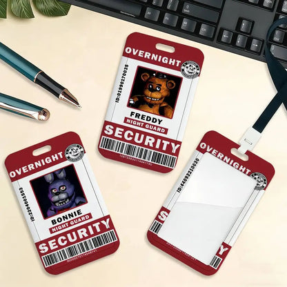 FNAF ID travel Card Holder With Lanyard