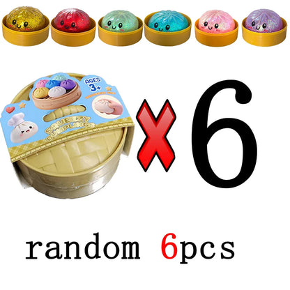 Cute Dumpling Squishy Toy – Slow Rising Stress Reliever