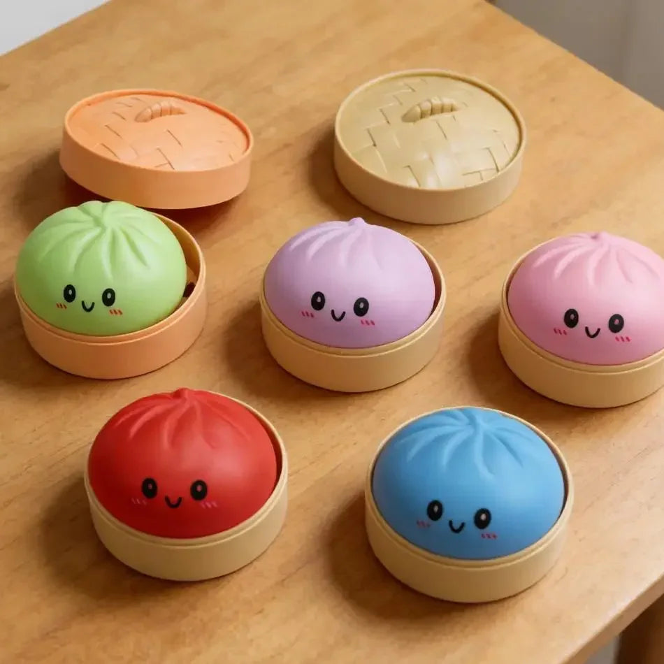 Cute Dumpling Squishy Toy – Slow Rising Stress Reliever