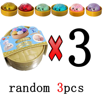 Cute Dumpling Squishy Toy – Slow Rising Stress Reliever