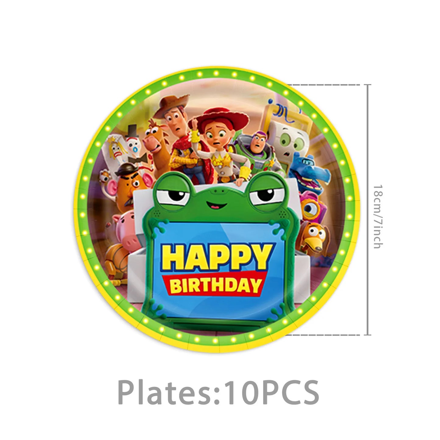 Toy Story Birthday Party Supplies Set – Balloons, Cups, Plates & Decorations
