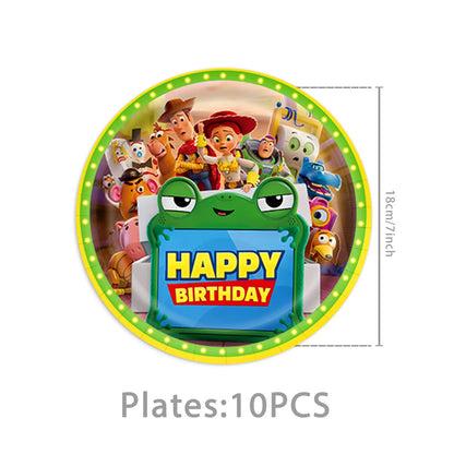 Toy Story Birthday Party Supplies Set – Balloons, Cups, Plates & Decorations