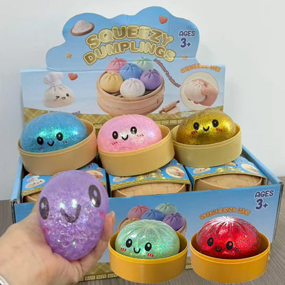Cute Dumpling Squishy Toy – Slow Rising Stress Reliever