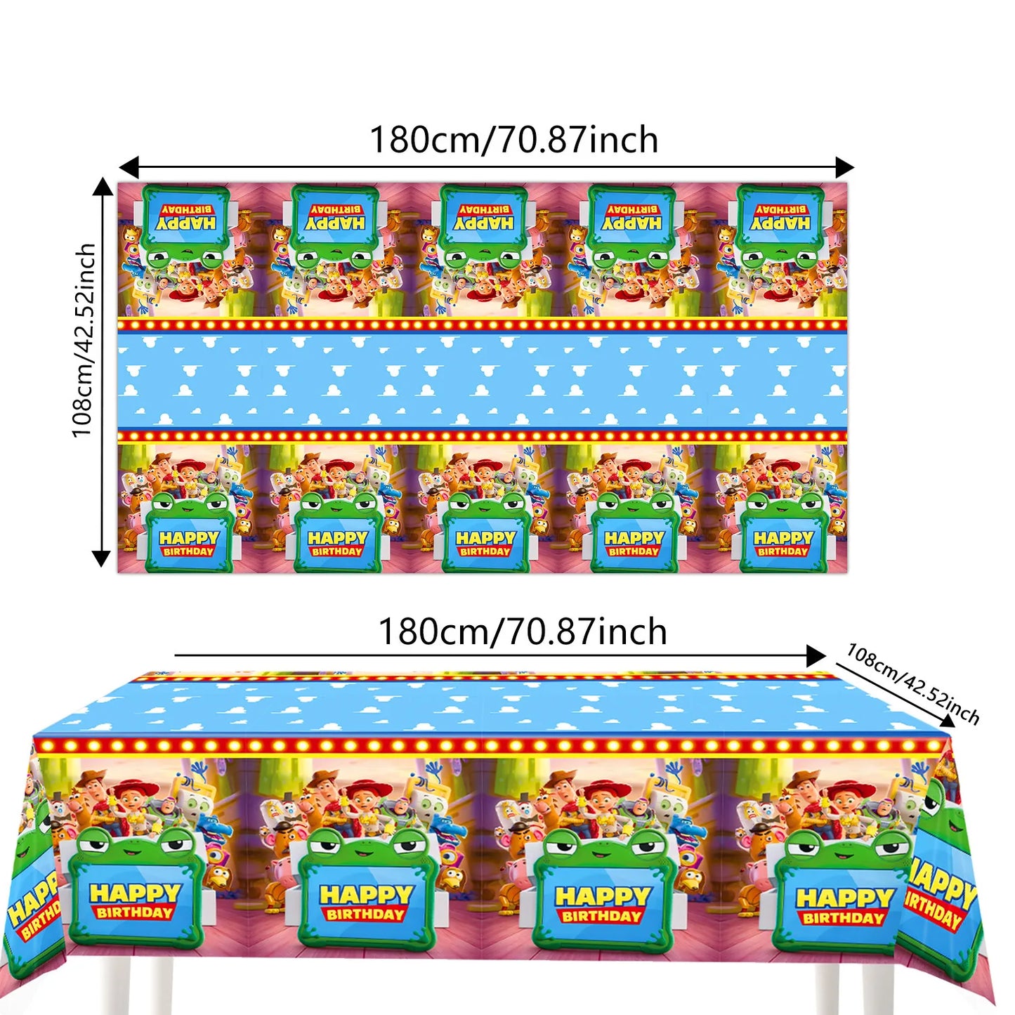 Toy Story Birthday Party Supplies Set – Balloons, Cups, Plates & Decorations