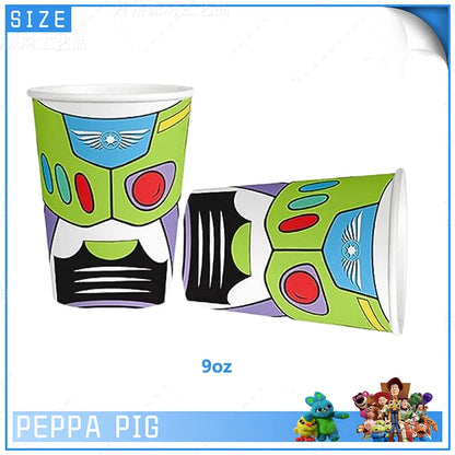 Toy Story Kids Birthday Party Supplies Set – Cups, Plates, Balloons & Decorations 🎉