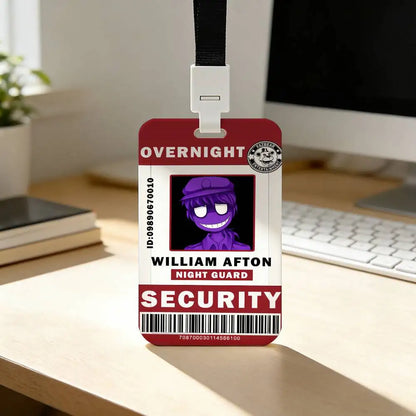 FNAF ID travel Card Holder With Lanyard