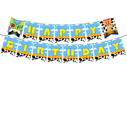 Toy Story Kids Birthday Party Supplies Set – Cups, Plates, Balloons & Decorations 🎉