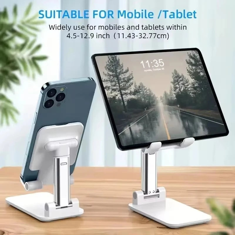 Foldable Phone & Tablet Stand – Adjustable Desktop Holder