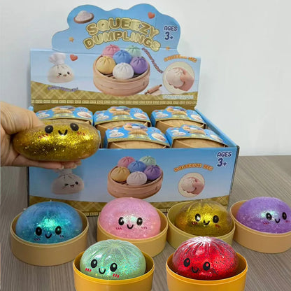 Cute Dumpling Squishy Toy – Slow Rising Stress Reliever