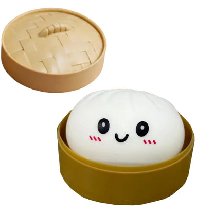 Cute Dumpling Squishy Toy – Slow Rising Stress Reliever