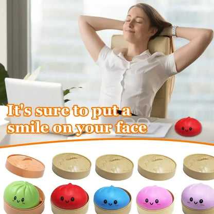 Cute Dumpling Squishy Toy – Slow Rising Stress Reliever