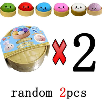 Cute Dumpling Squishy Toy – Slow Rising Stress Reliever