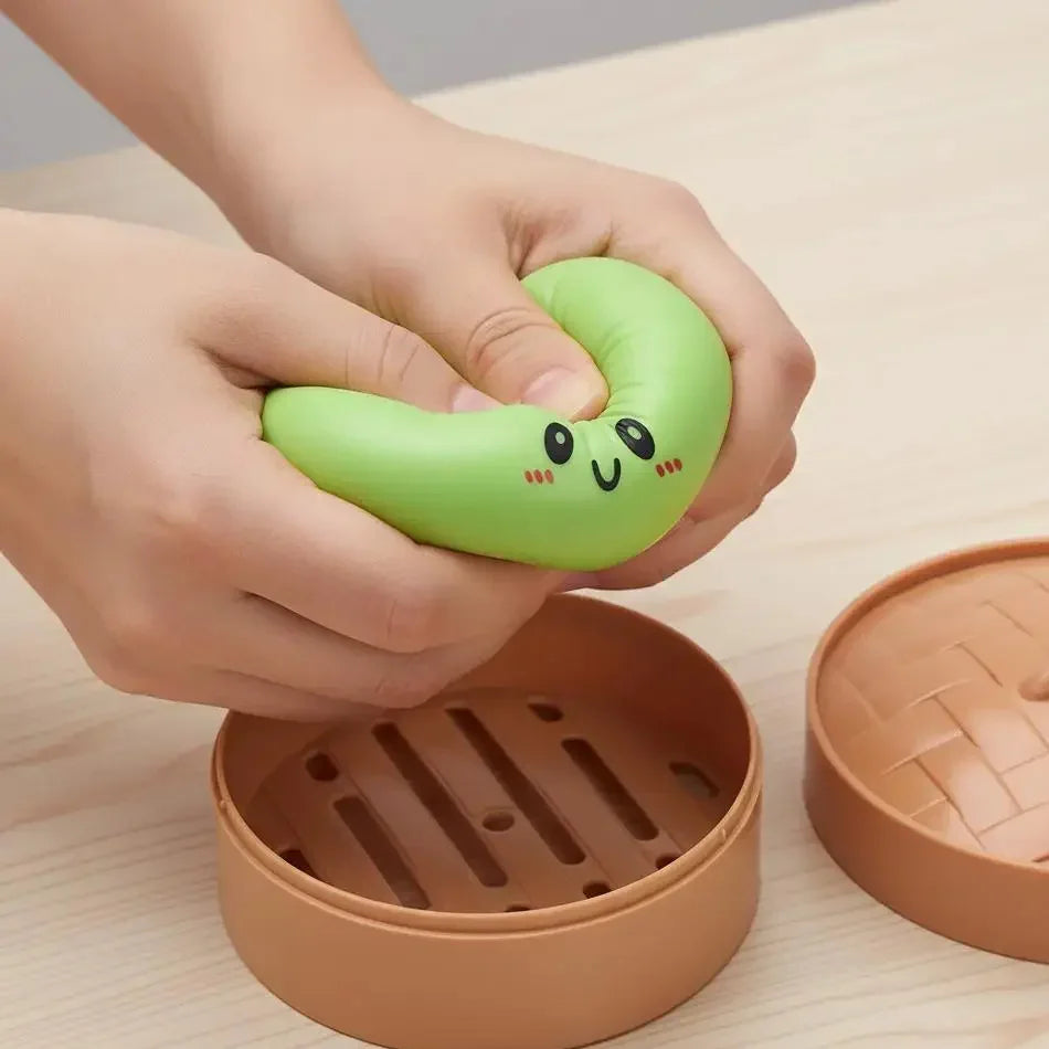 Cute Dumpling Squishy Toy – Slow Rising Stress Reliever