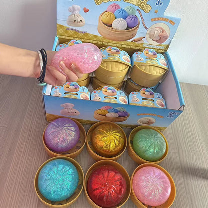 Cute Dumpling Squishy Toy – Slow Rising Stress Reliever