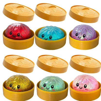 Cute Dumpling Squishy Toy – Slow Rising Stress Reliever
