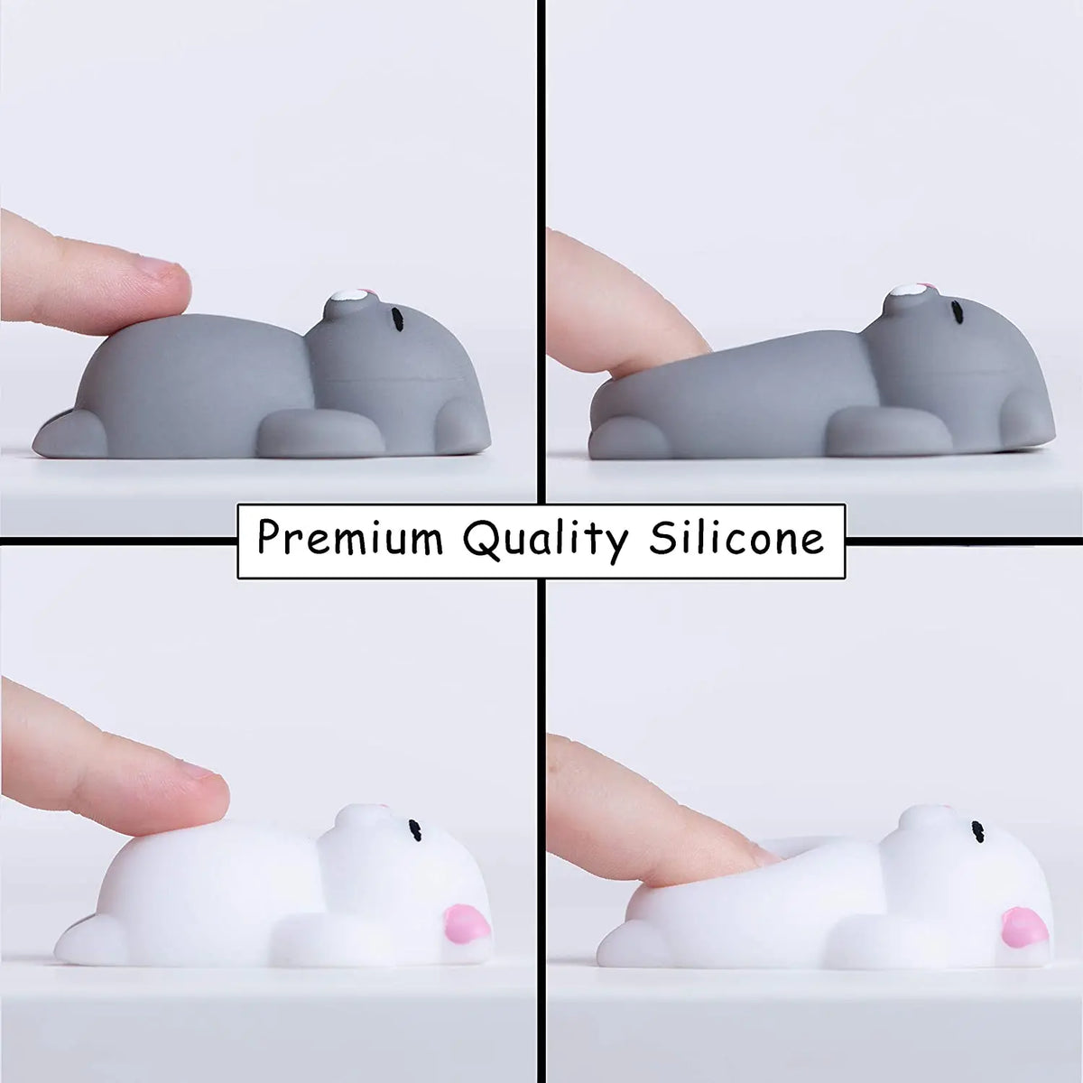 5PCS Kawaii Cat Mochi Squishy Set – Mini Stress Relief Fidget Toys