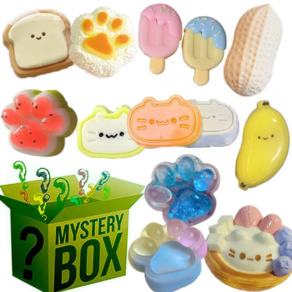 Mystery Cat Paw Squishy Toy – Kawaii Mochi Stress Relief Squeeze Fidget