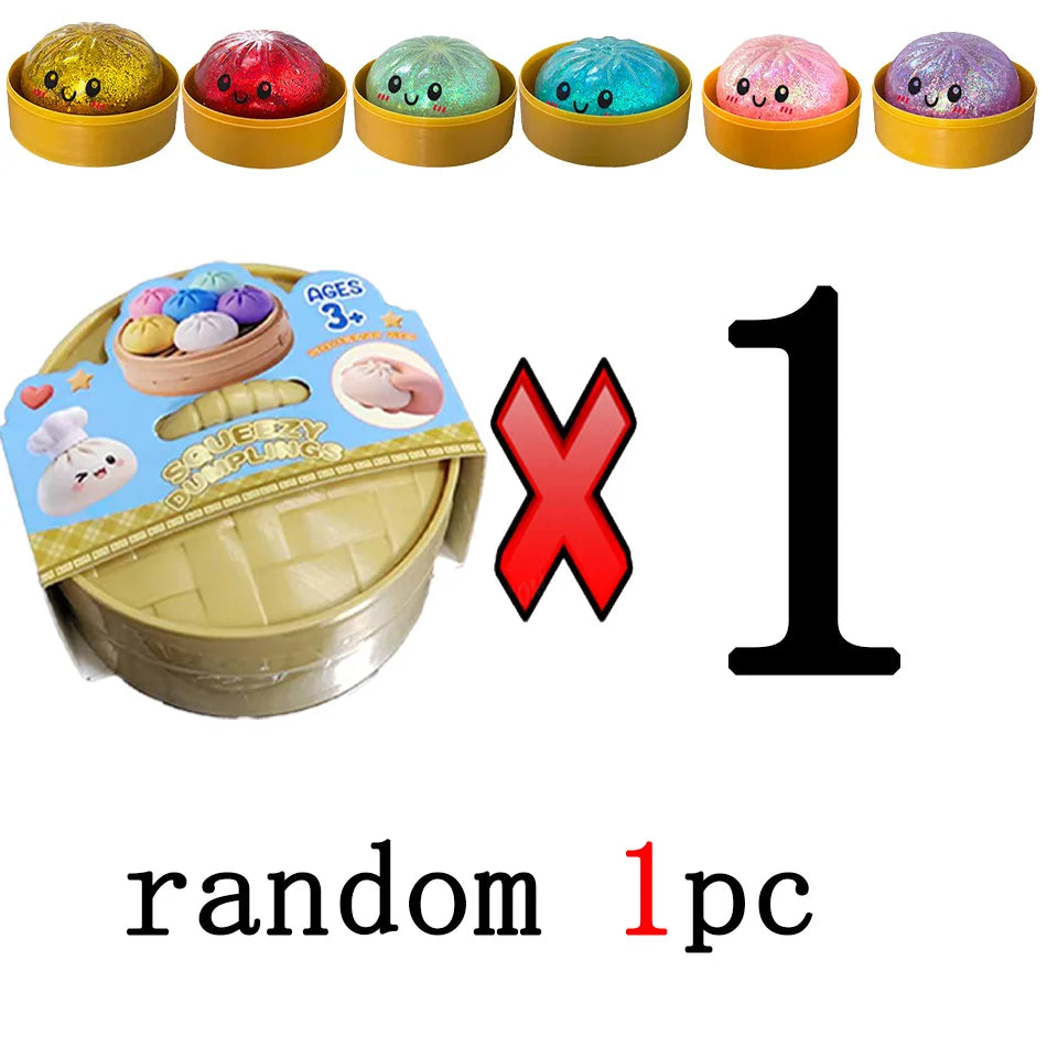 Cute Dumpling Squishy Toy – Slow Rising Stress Reliever