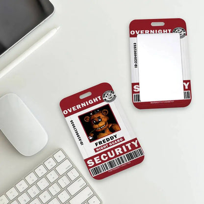 FNAF ID travel Card Holder With Lanyard