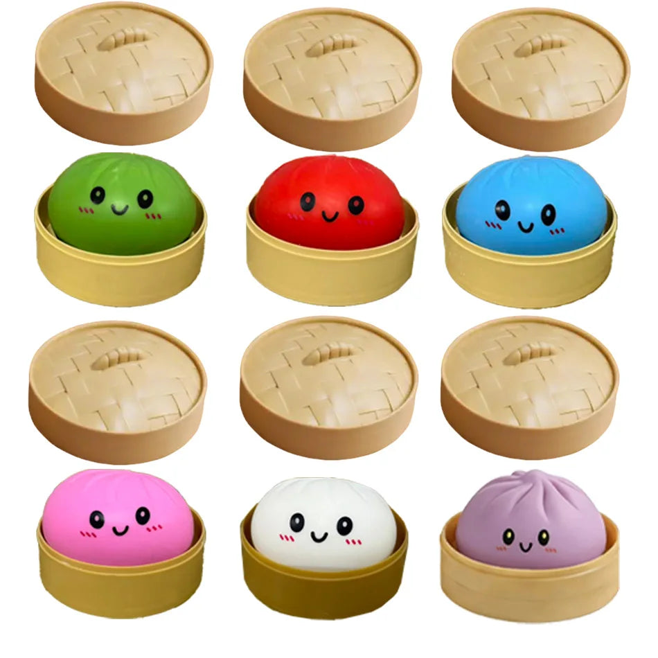 Cute Dumpling Squishy Toy – Slow Rising Stress Reliever