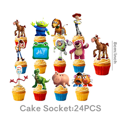 Toy Story Birthday Party Supplies Set – Balloons, Cups, Plates & Decorations