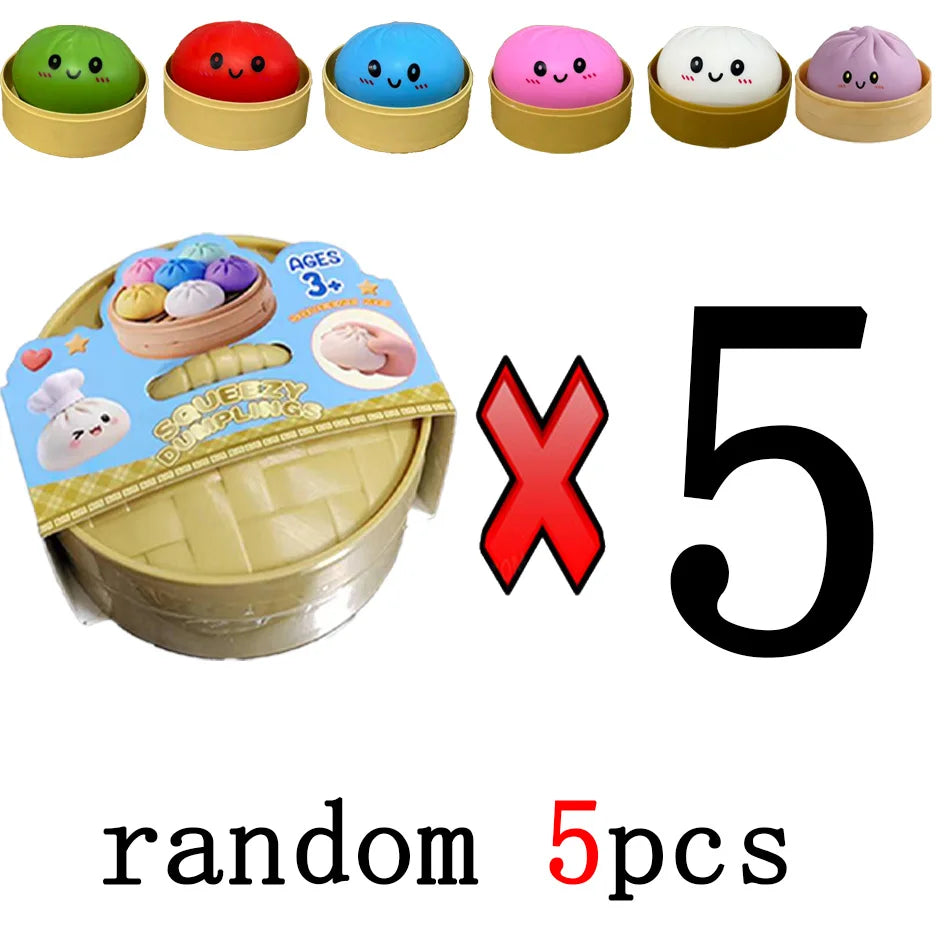 Cute Dumpling Squishy Toy – Slow Rising Stress Reliever
