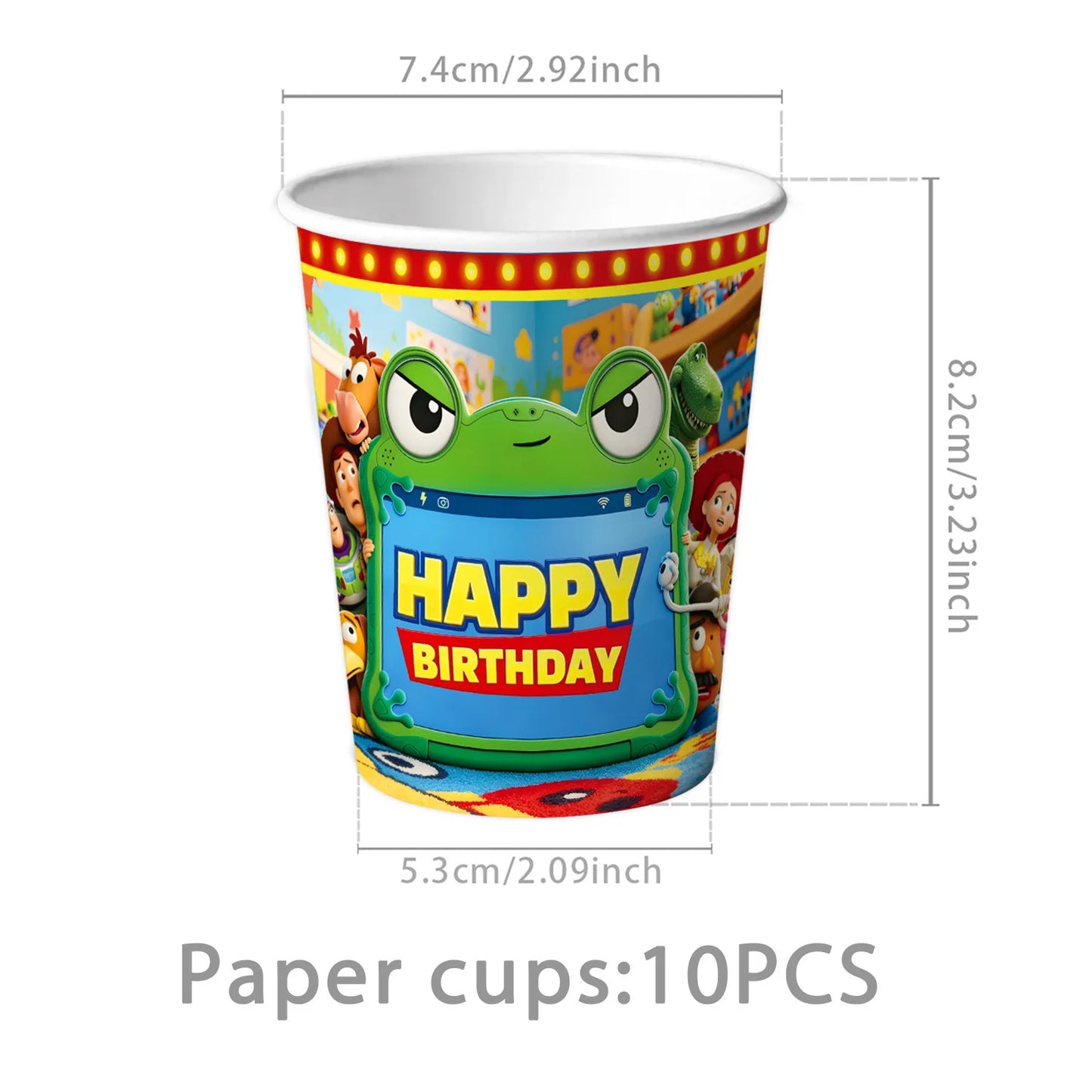 Toy Story Birthday Party Supplies Set – Balloons, Cups, Plates & Decorations