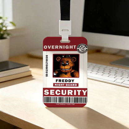 FNAF ID travel Card Holder With Lanyard