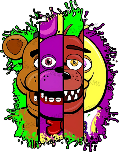 Five Nights At Freddys Knitted Hat Gloves Fnafs Boys Cute Knit Cap Mittens Kids Winter Warm Beanies Glove Children Headgear Gift